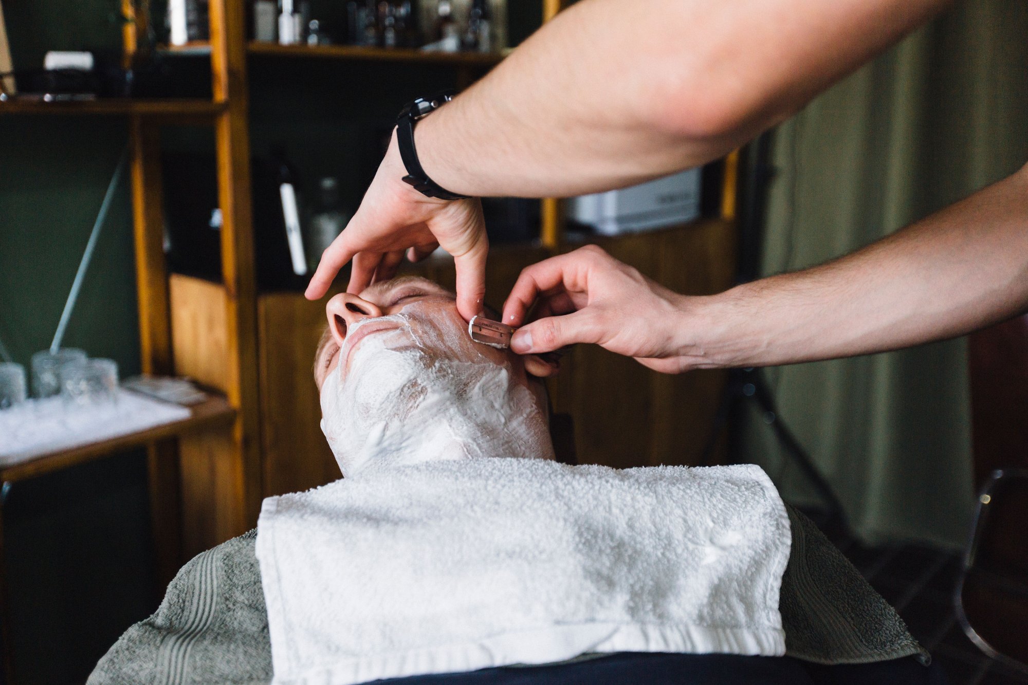 Hot towel shave